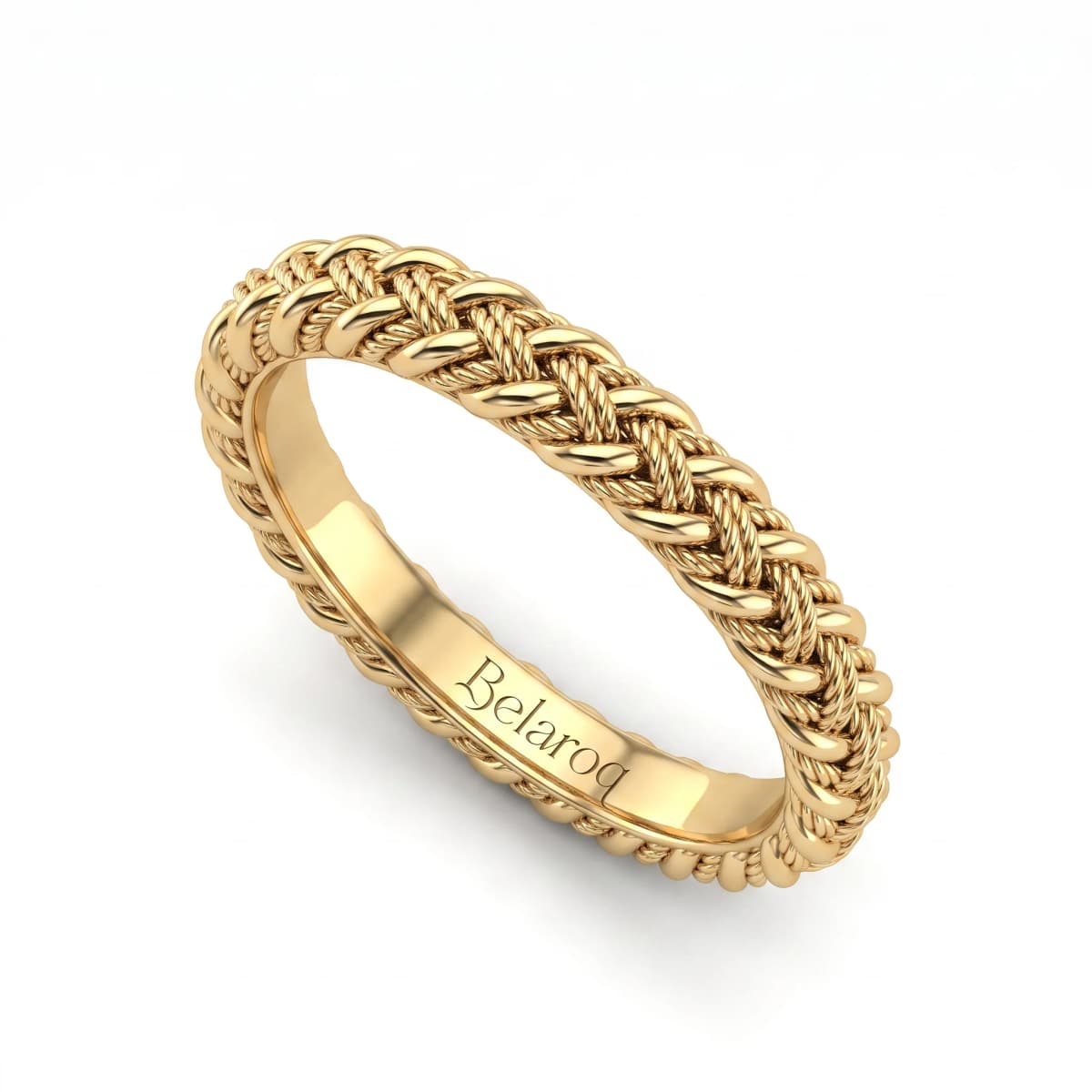 Belaroq Estelle Aster Milgrain Yellow Gold Ring