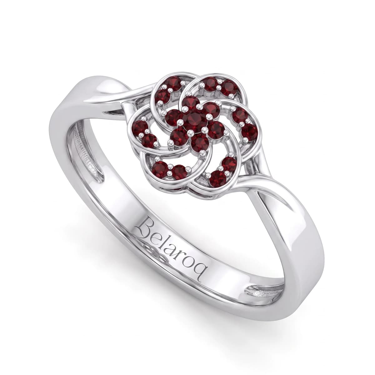 Belaroq Sorelle Orbit Atelier Silver Garnet Ring