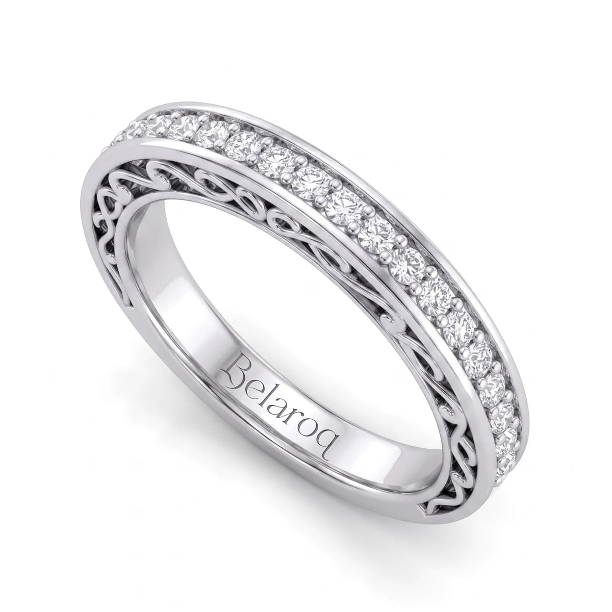 Belaroq Ilaria Breeze Dore White Gold Lab Diamond Bridal Ring