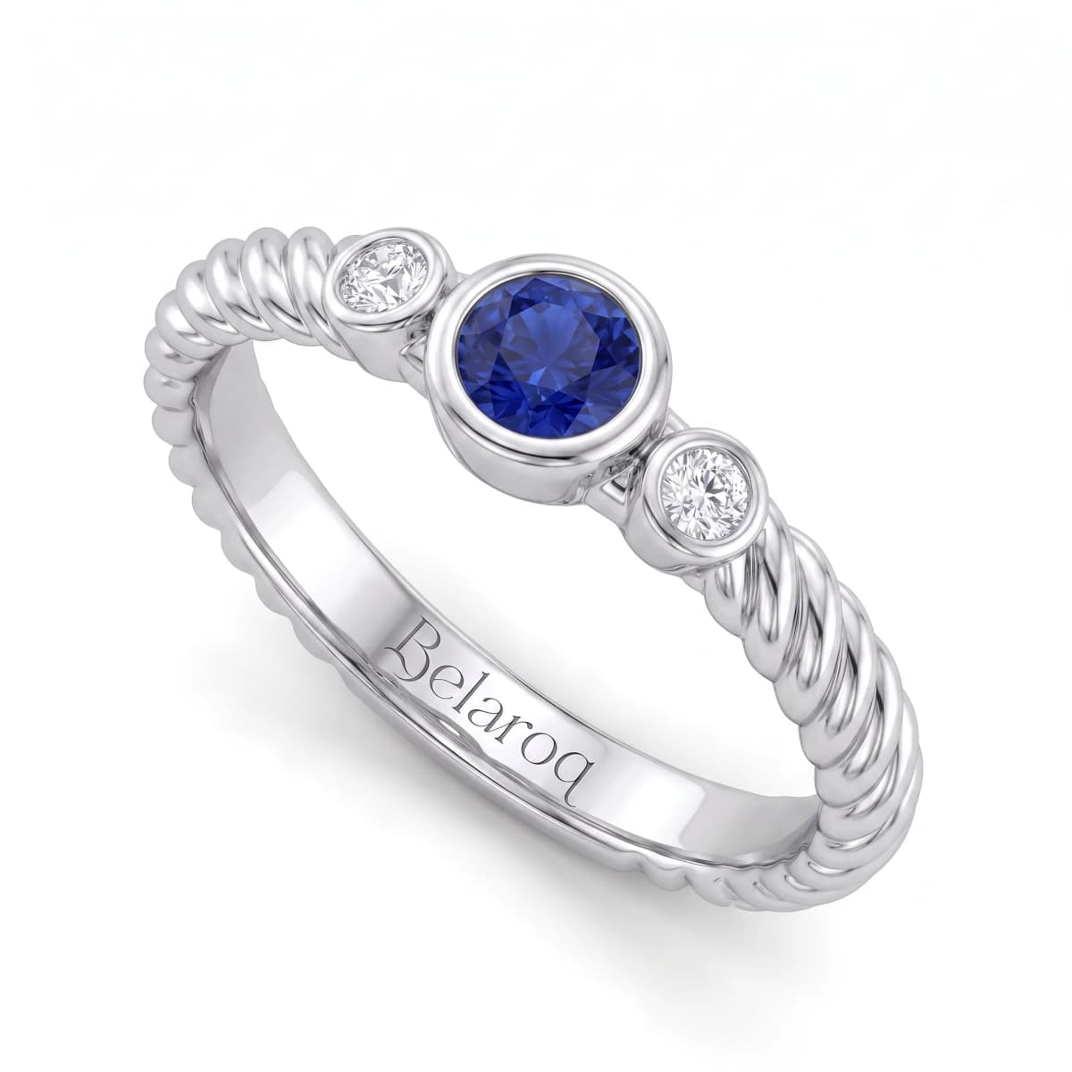 Belaroq Marella Nova Arcade Silver Sapphire Ring