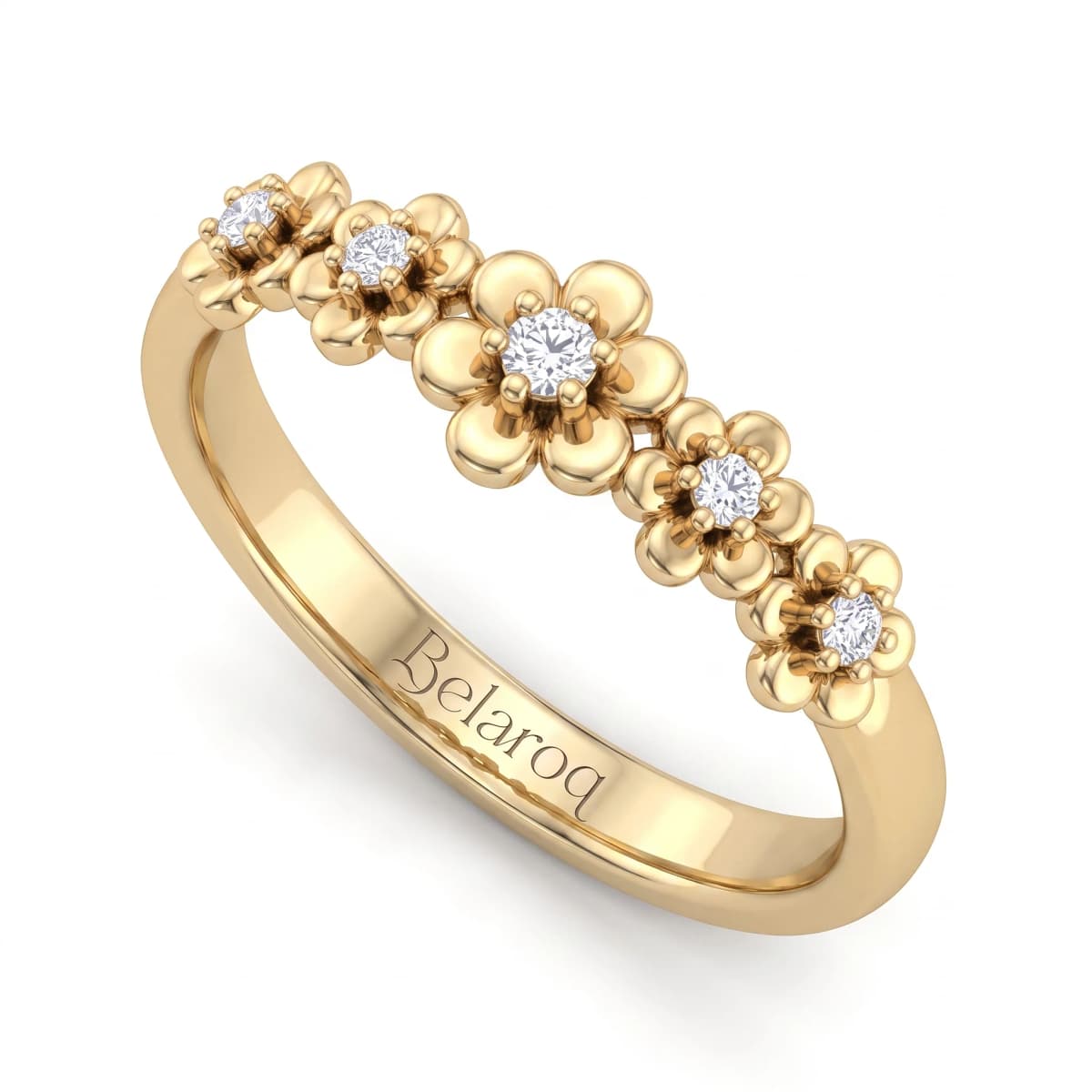 Belaroq Opaline Oath Duchess Yellow Gold Diamond Ring