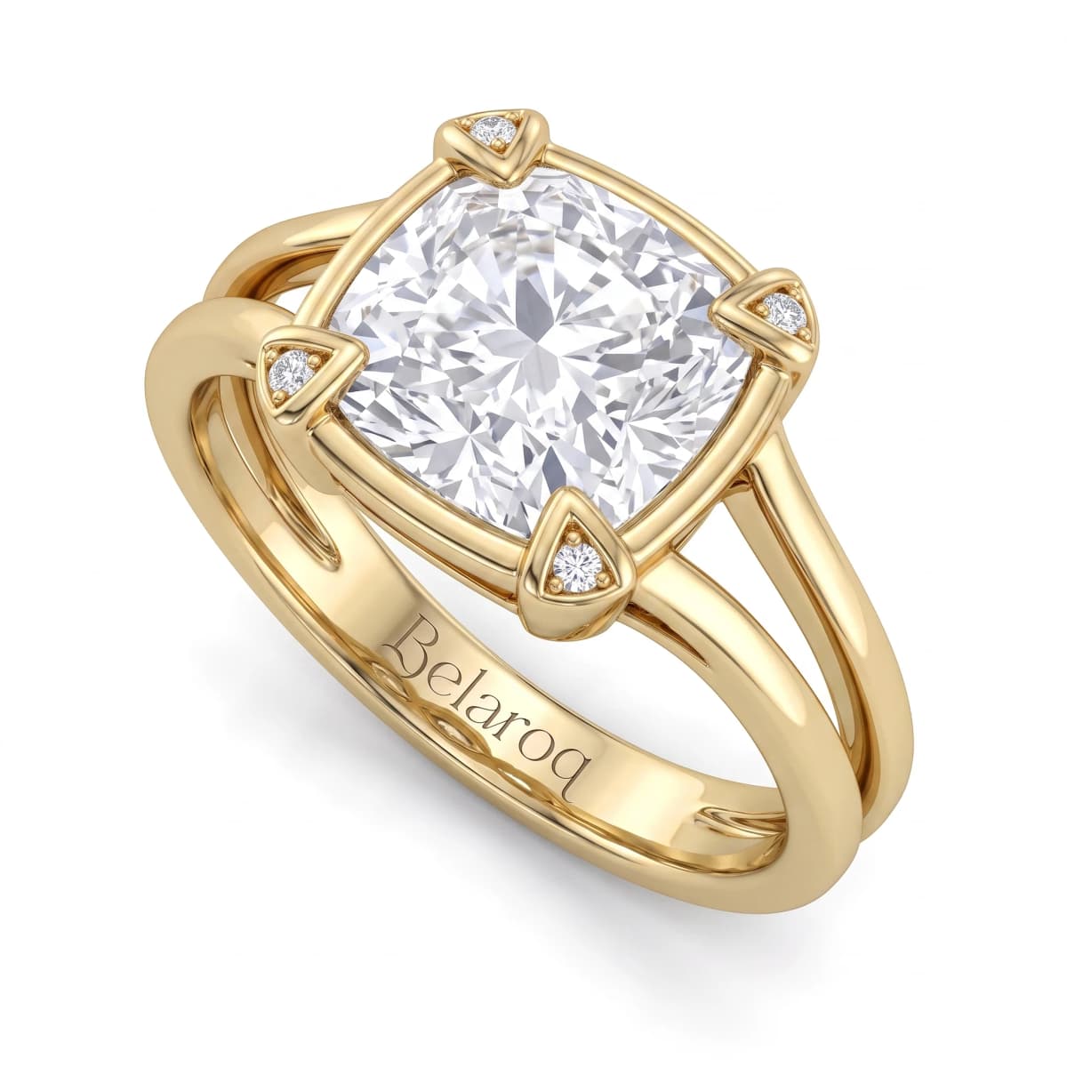 Belaroq Arden Fleur Heritage Yellow Gold Zirconia Ring