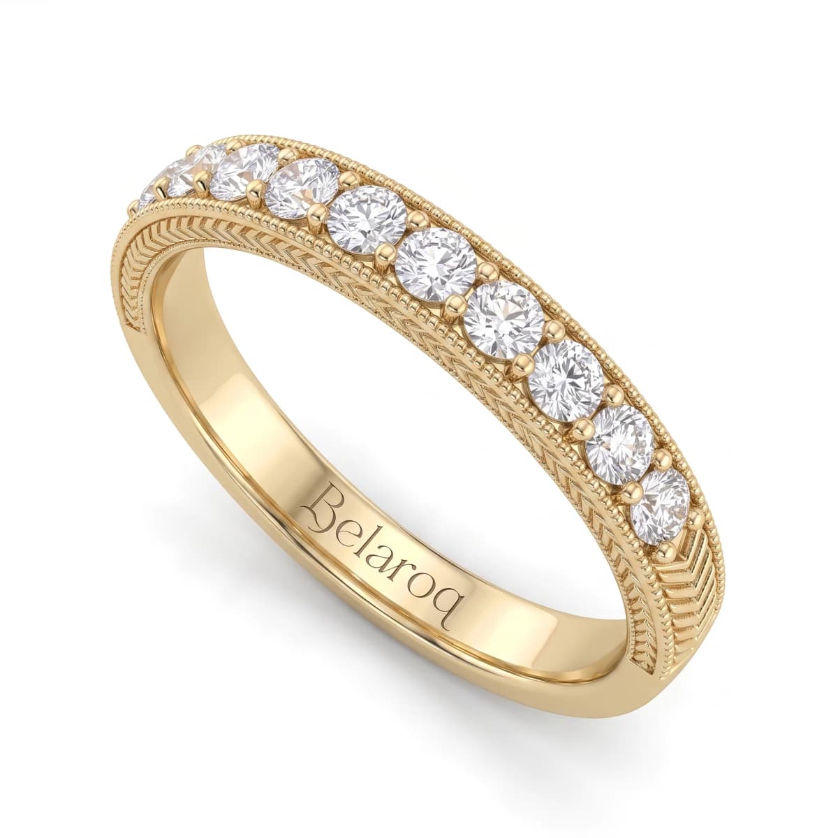 Belaroq Marquise Vista Velvet Yellow Gold Diamond Ring
