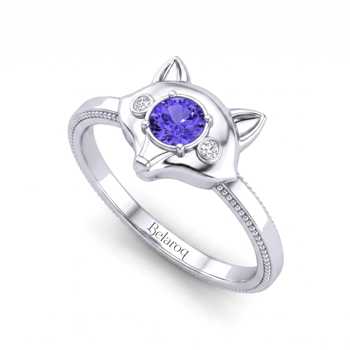 Belaroq Nocturne Grace Gala Silver Tanzanite Ring