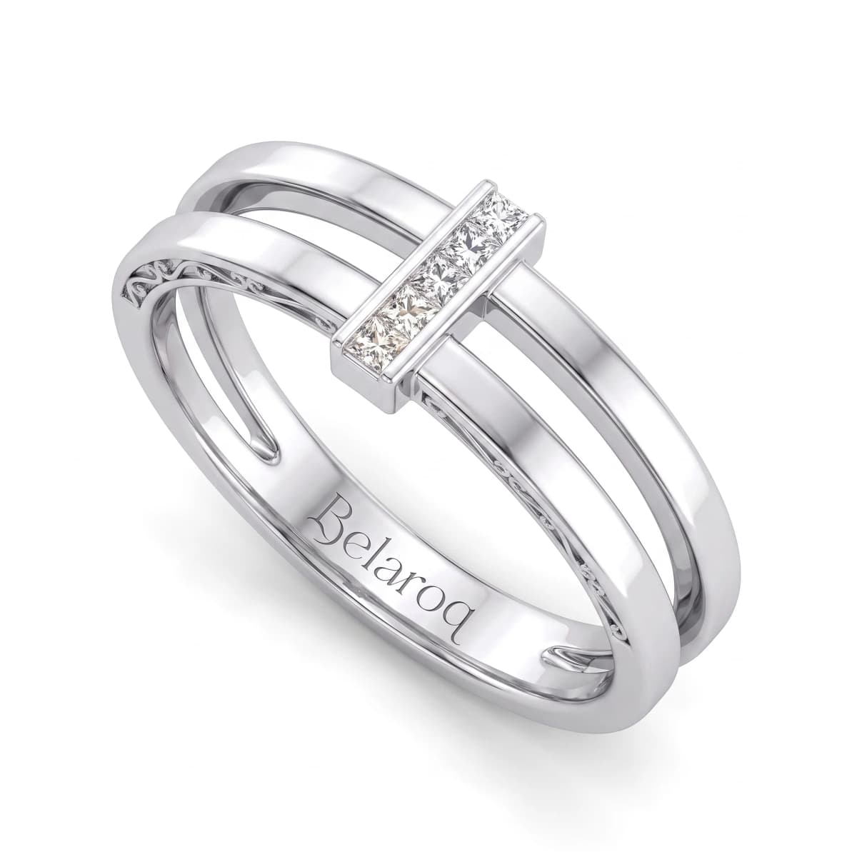 Belaroq Valenne Bloom Keepsake White Gold Lab Diamond Ring