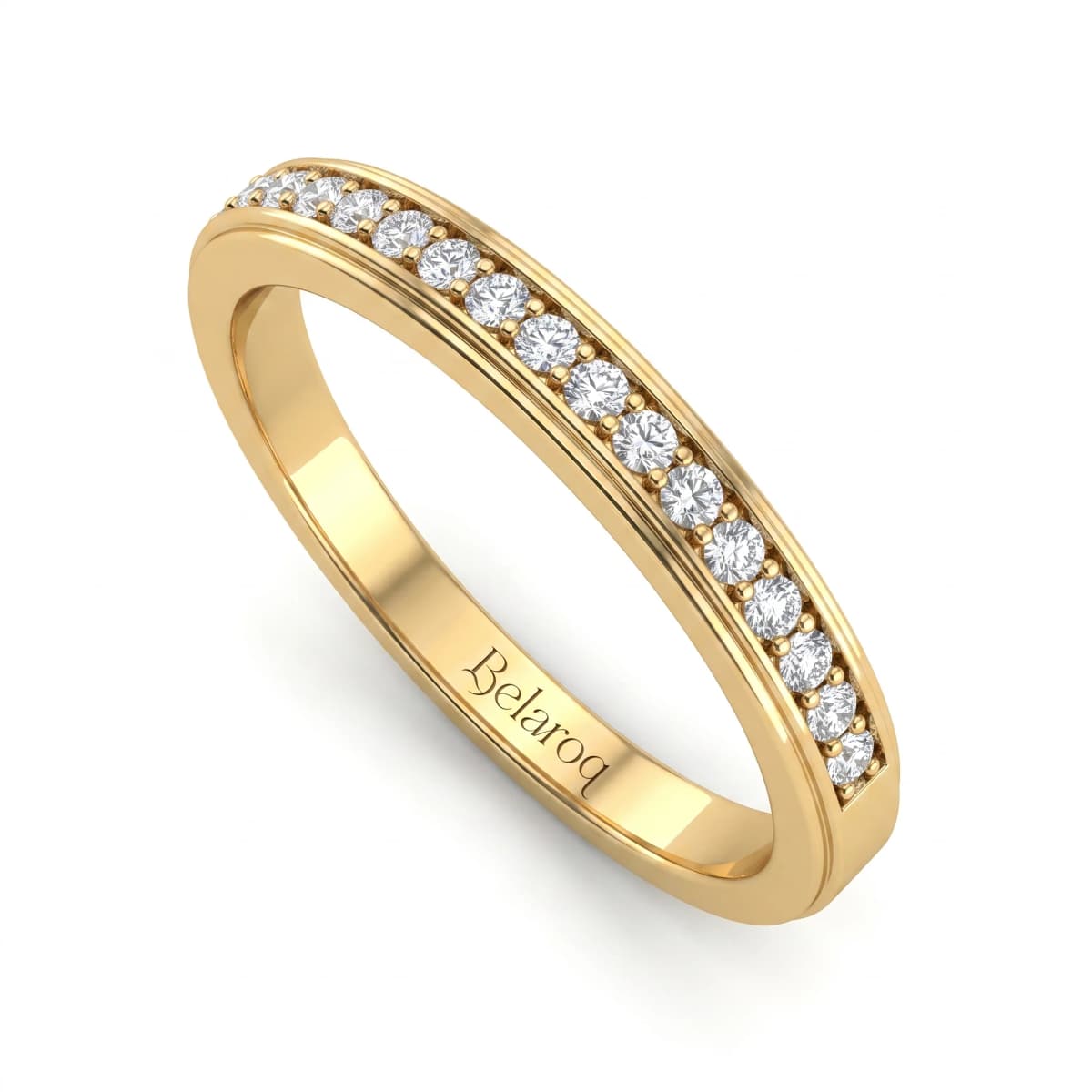 Belaroq Virelle Iris Solstice Yellow Gold Diamond Bridal Ring