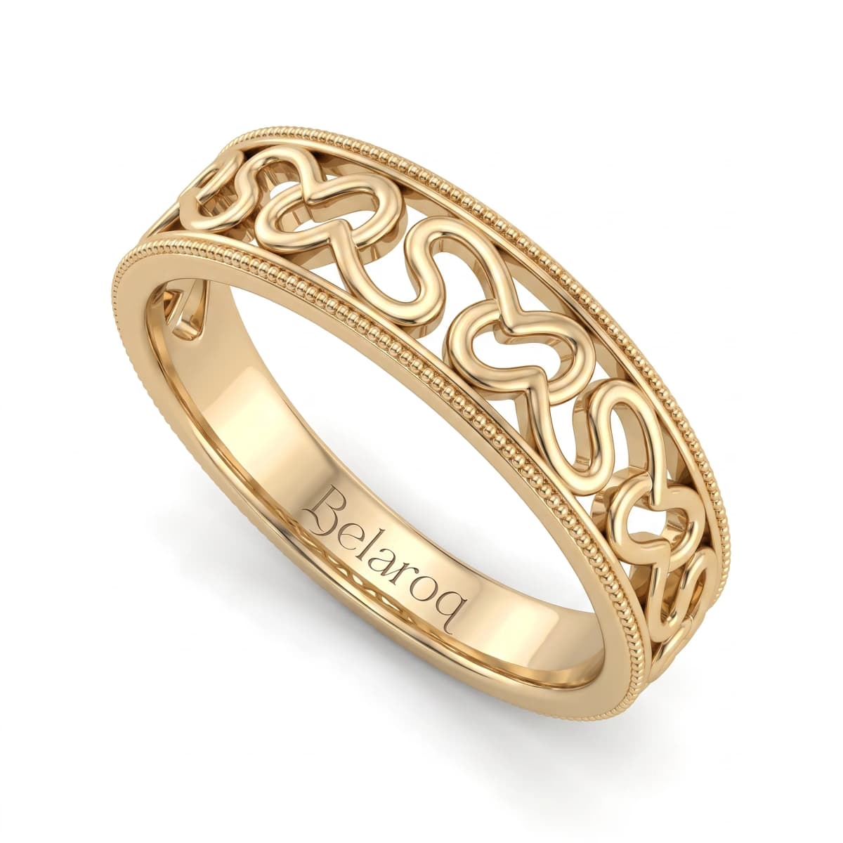 Belaroq Asteria Reed Bijou Yellow Gold Ring