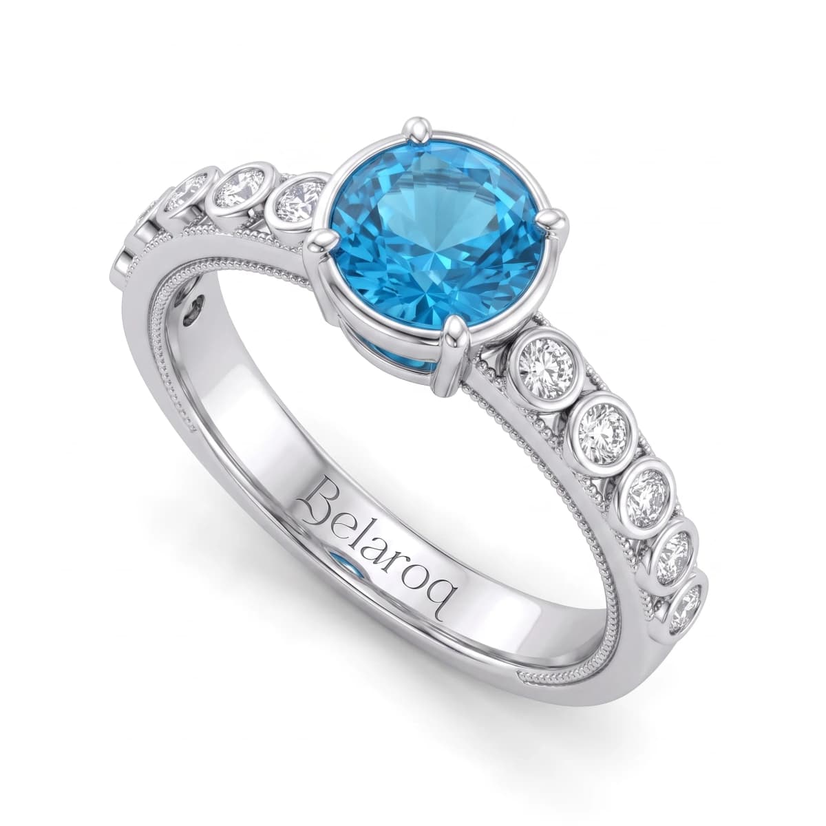 Belaroq Solaire Trellis Aurum Silver Topaz Ring