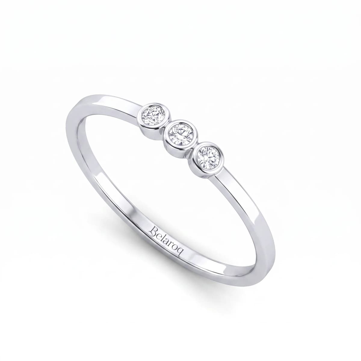 Belaroq Vionne Helio Lustre Silver Diamond Ring