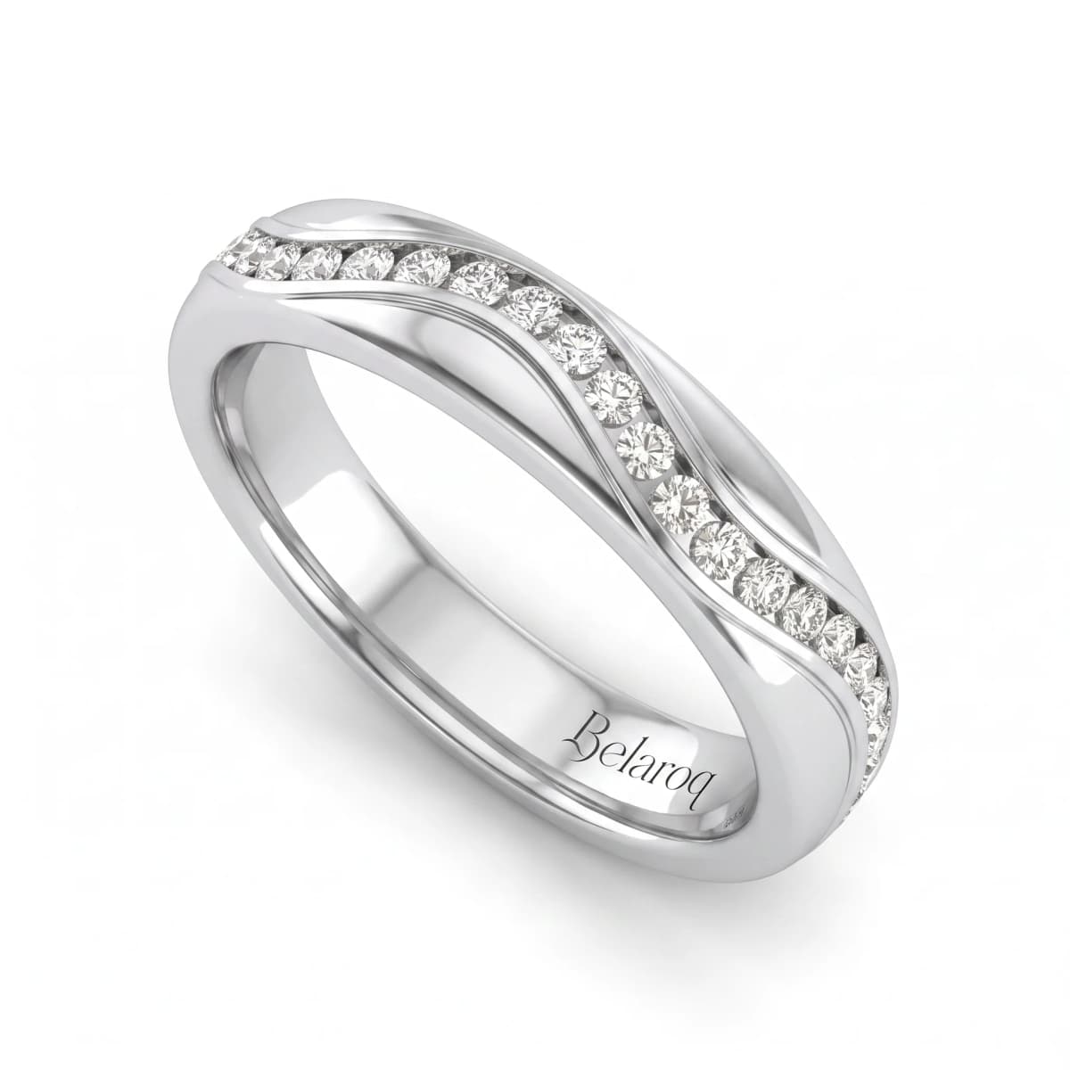 Belaroq Elaria Flare Monde Silver Diamond Ring