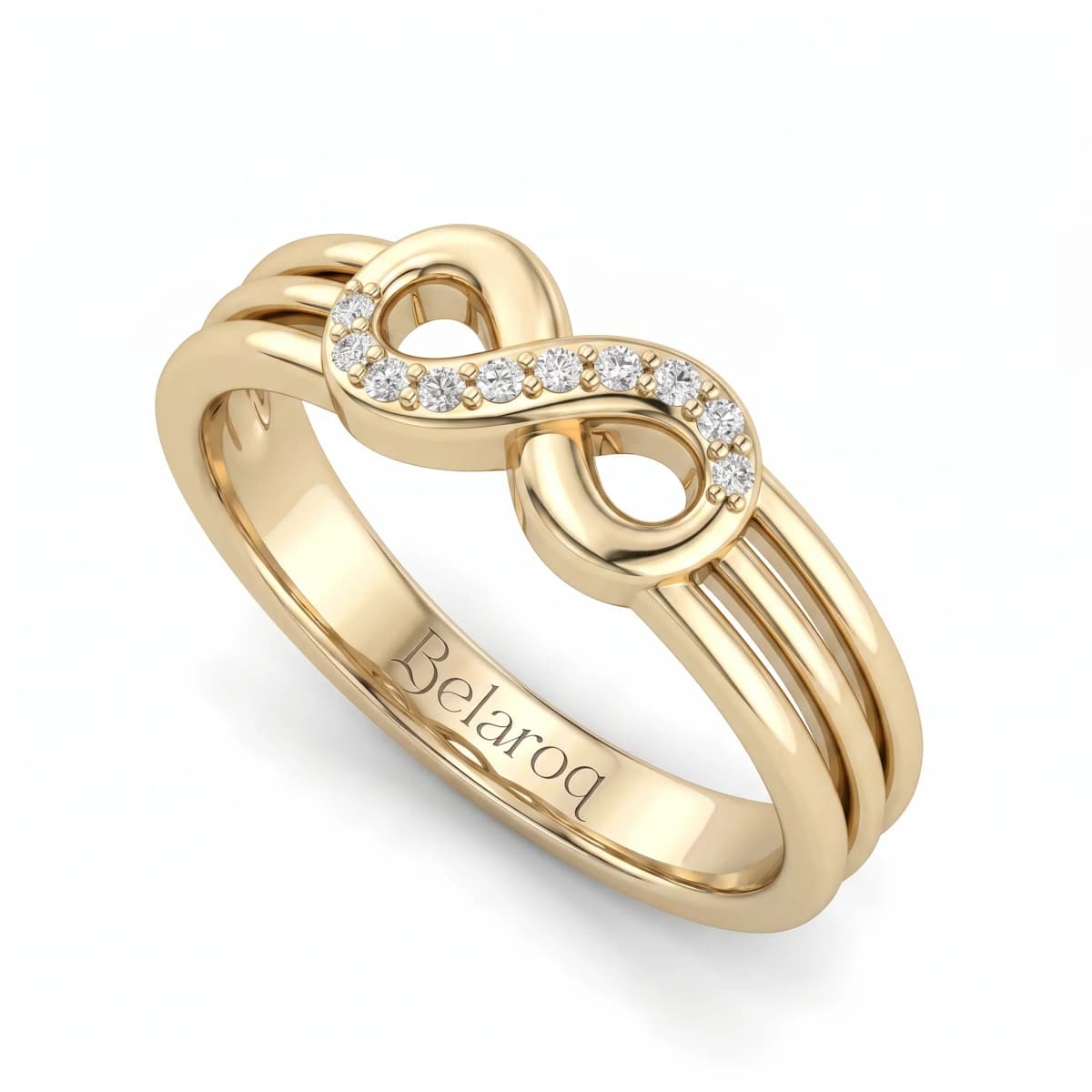 Belaroq Opaline Oath Rive Yellow Gold Diamond Ring