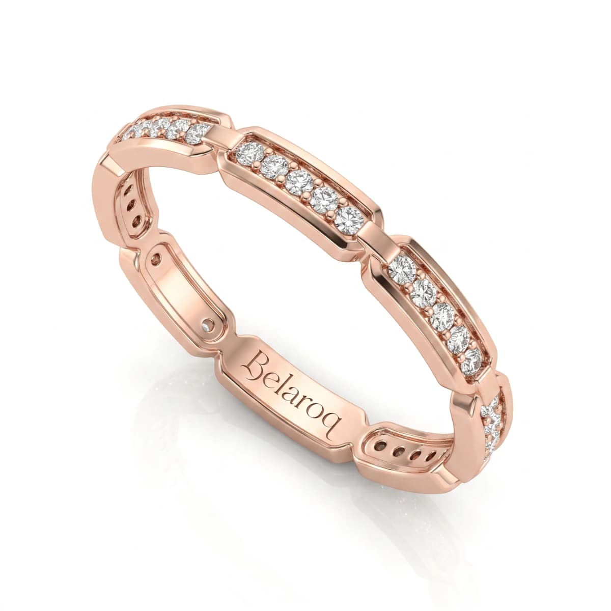 Belaroq Sienna Maris Noir Rose Gold Diamond Ring