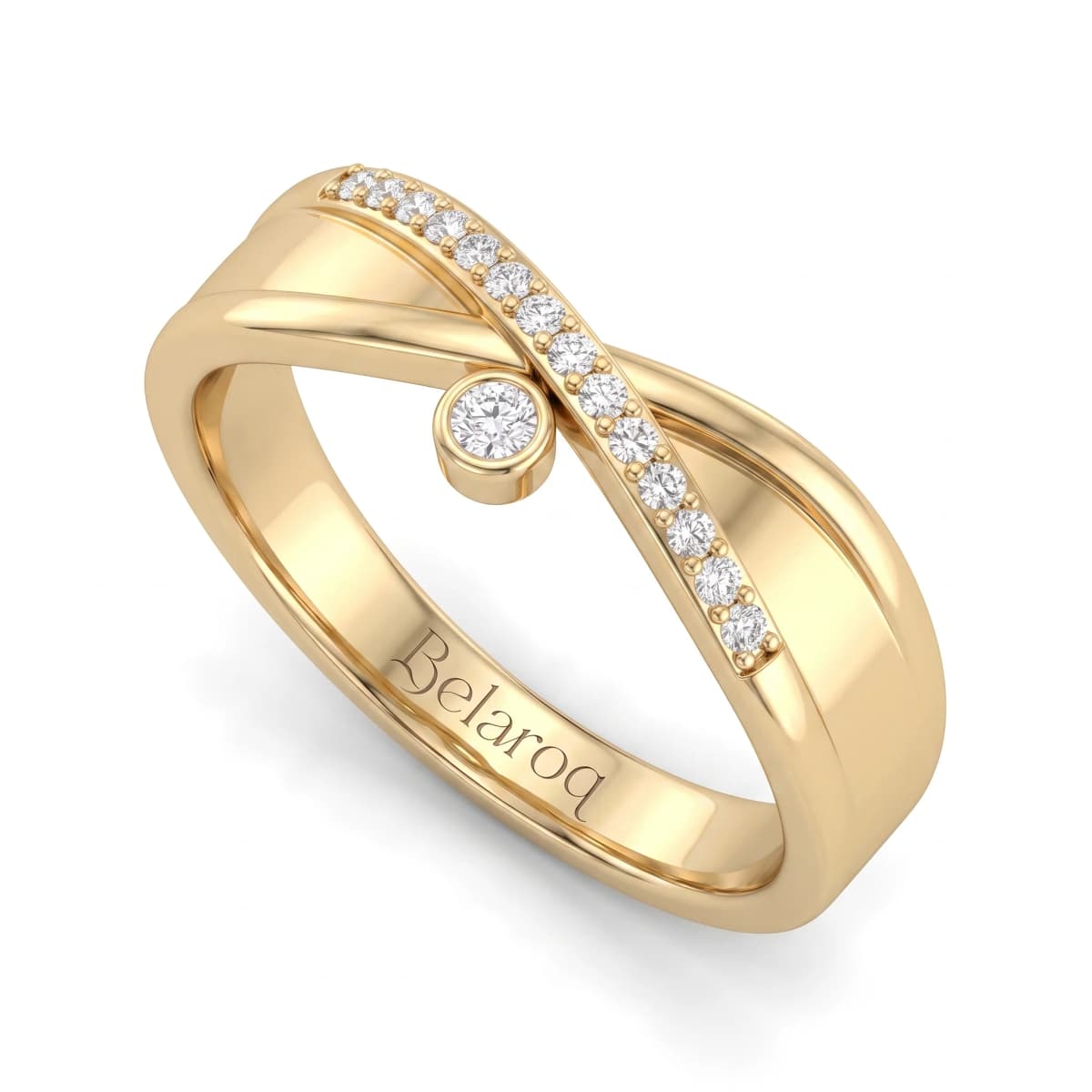 Belaroq Solara Ciela Keepsake Yellow Gold Lab Diamond Ring