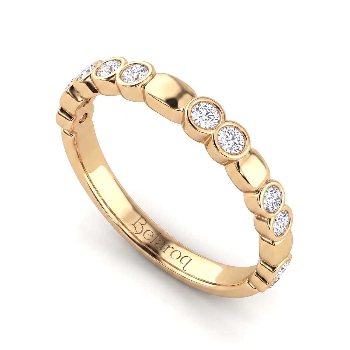 Belaroq Celine Star Bijou Yellow Gold Zirconia Ring
