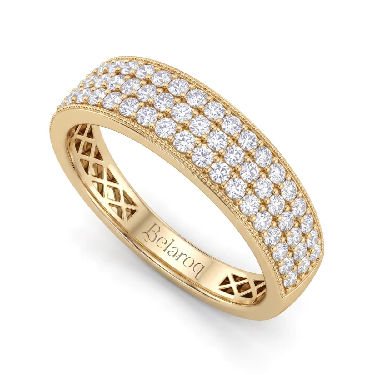 Belaroq Vivienne Mist Couture Yellow Gold Zirconia Ring