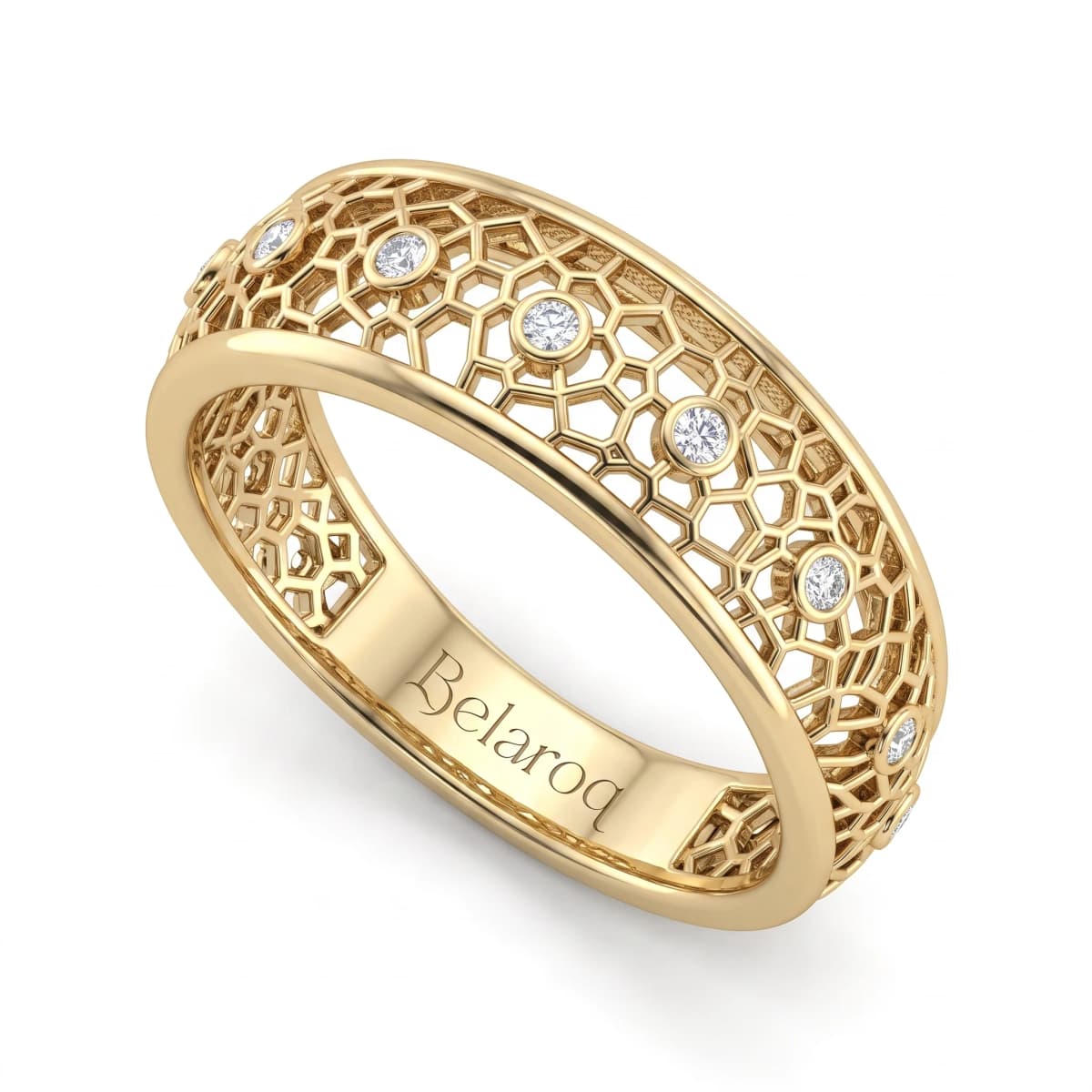 Belaroq Aria Charm Ethereal Yellow Gold Diamond Ring