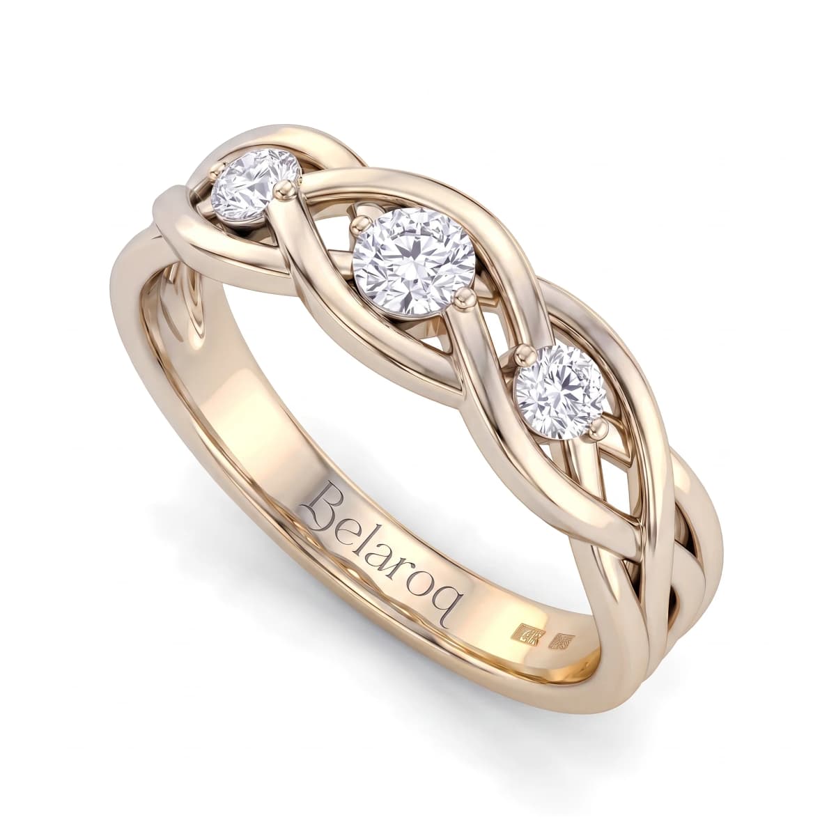 Belaroq Valenne Bloom Monde Yellow Gold Diamond Ring
