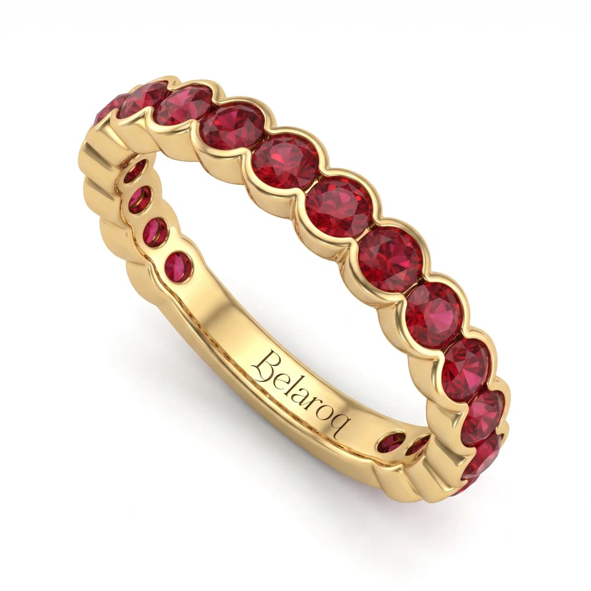 Belaroq Seraphine Mira Rive Yellow Gold Ruby Ring