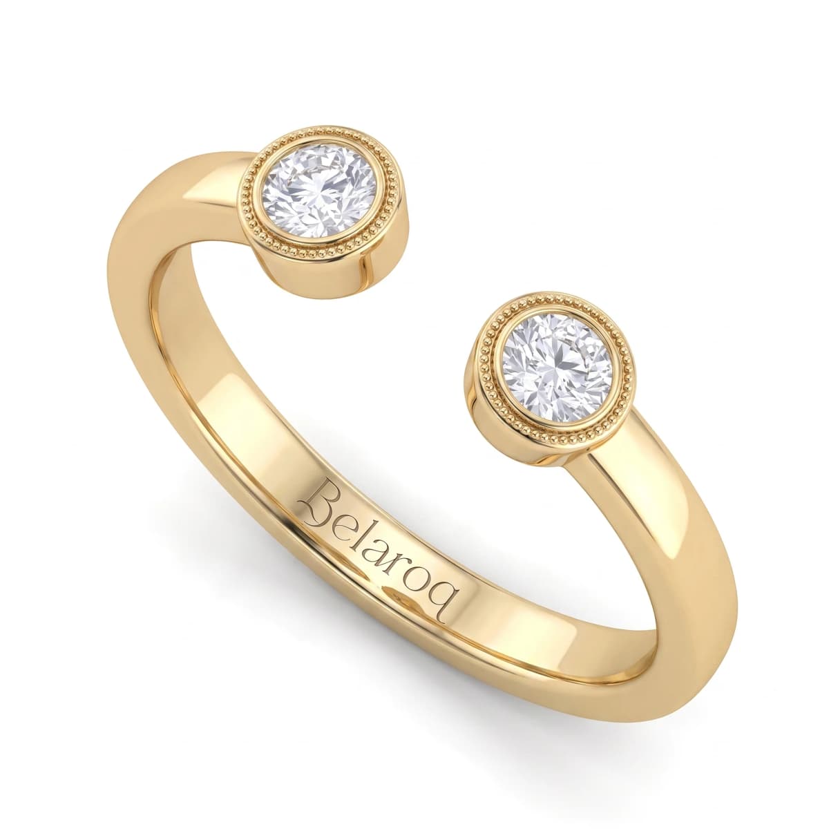 Belaroq Solaire Trellis Gala Yellow Gold Zirconia Ring