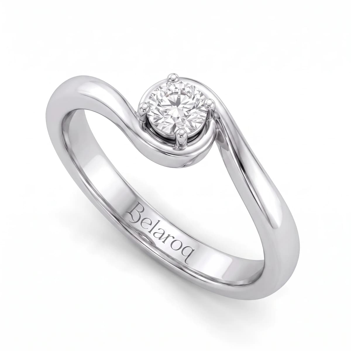 Belaroq Liora Prism Ceremony Silver Lab Diamond Ring