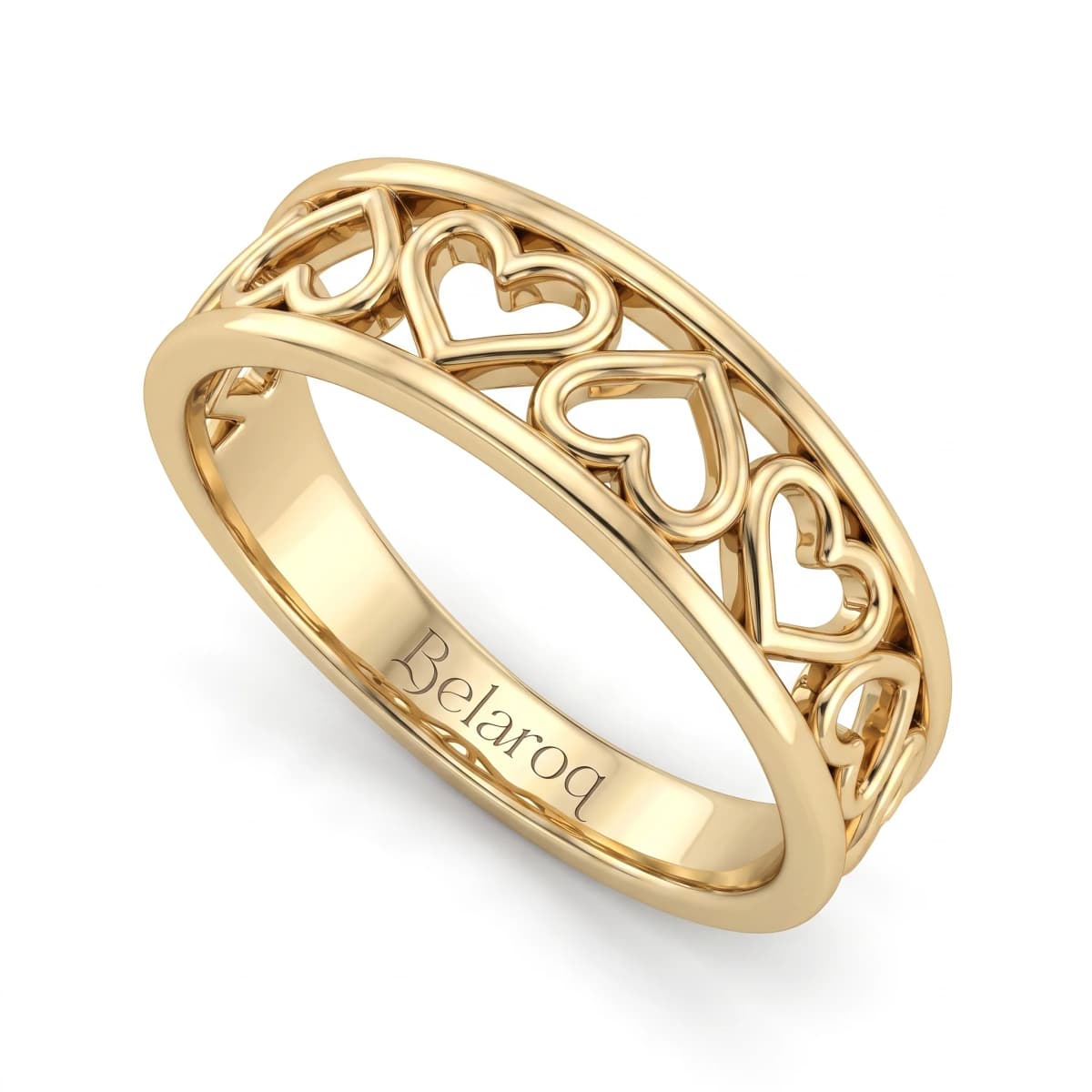 Belaroq Calenne Leaf Solstice Yellow Gold Ring
