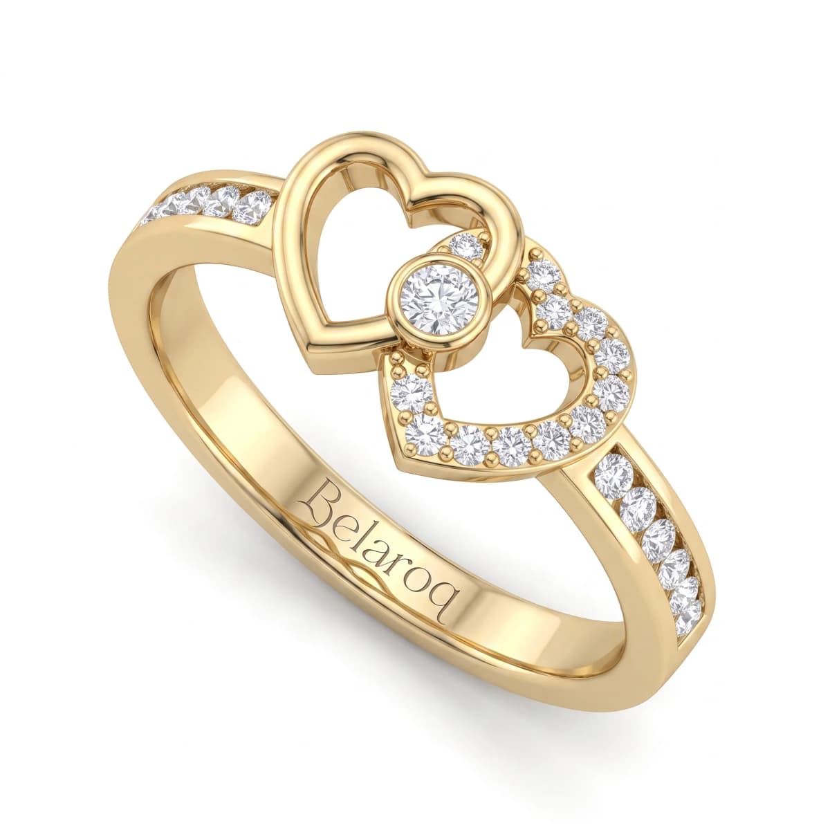 Belaroq Sienna Maris Regal Yellow Gold Diamond Ring