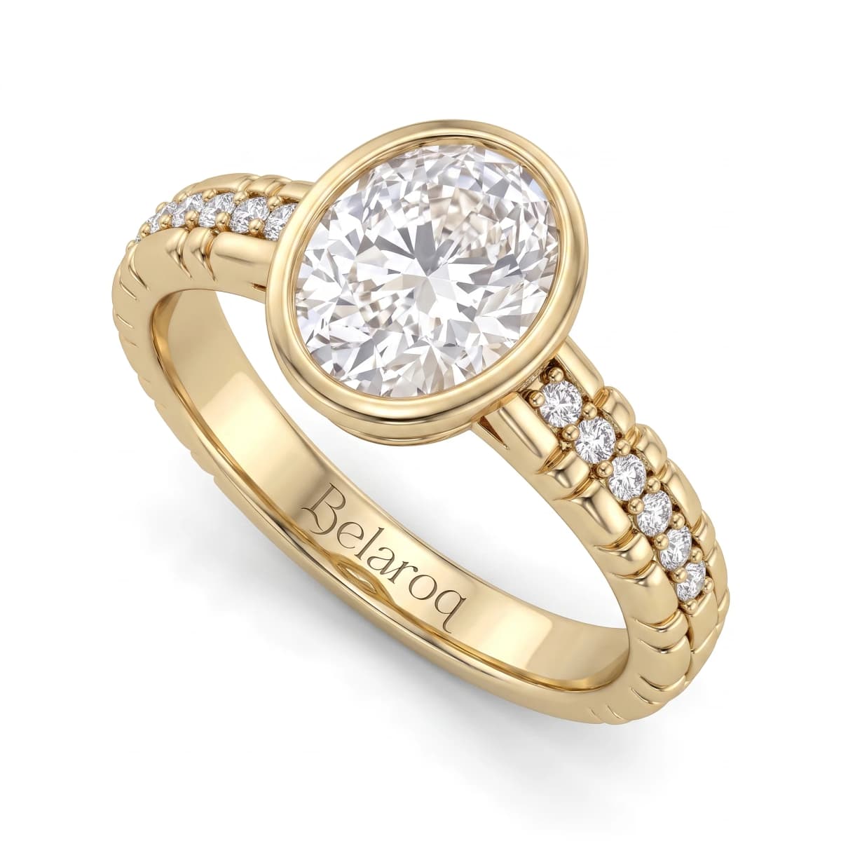 Belaroq Aveline Twist Velvet Yellow Gold Diamond Ring