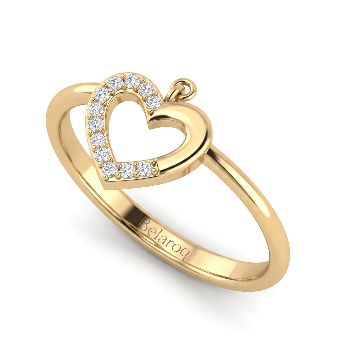 Belaroq Marielle Flora Noble Yellow Gold Lab Diamond Ring