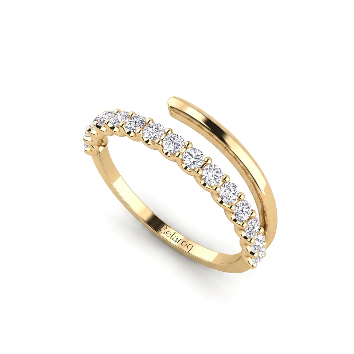Belaroq Sabine Ember Opus Yellow Gold Lab Diamond Ring