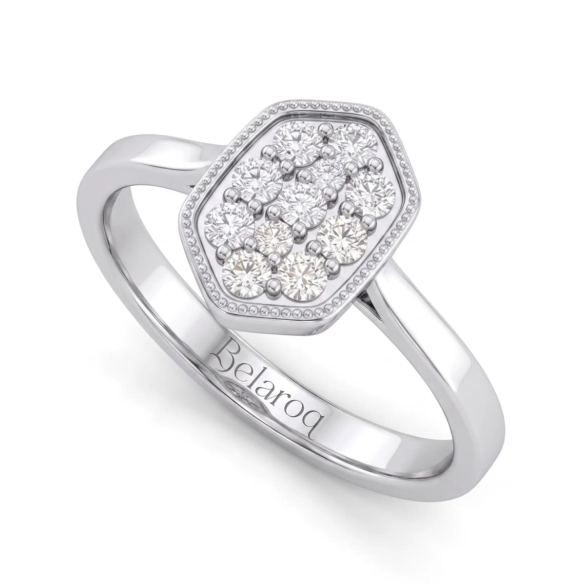 Belaroq Oriana Lyric Rive White Gold Lab Diamond Ring