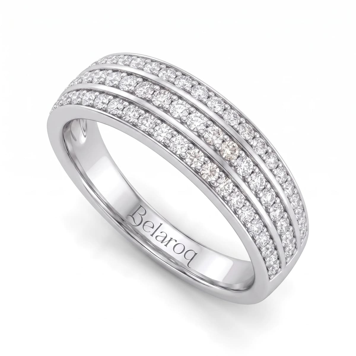 Belaroq Calista Cascade Adorn White Gold Lab Diamond Ring