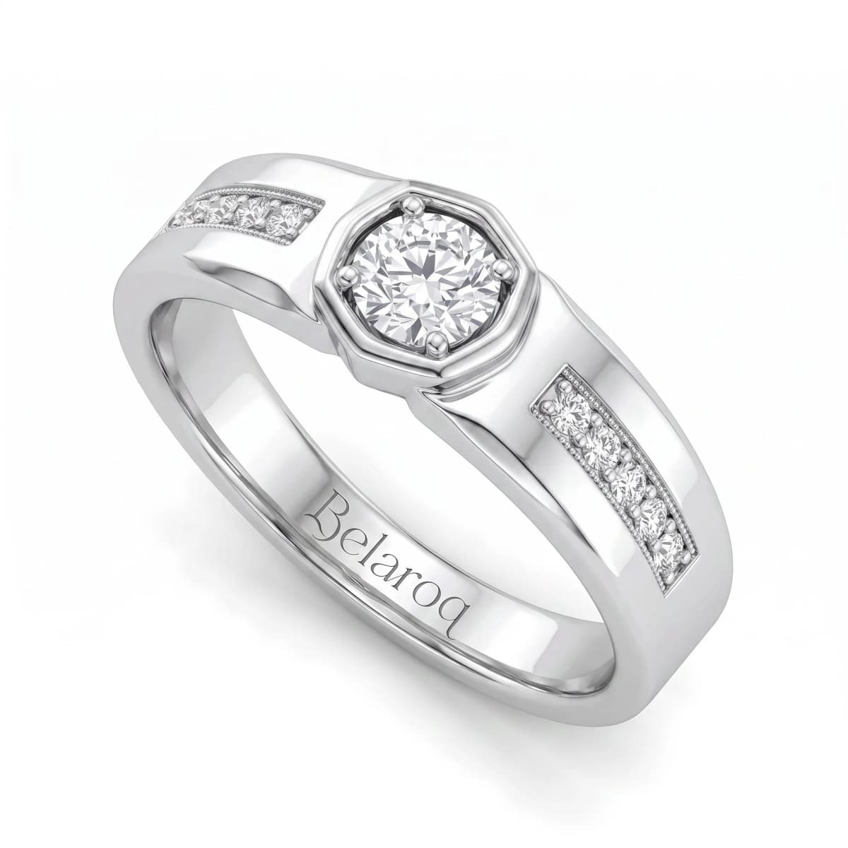 Belaroq Avalon Rill Whisper White Gold Lab Diamond Ring