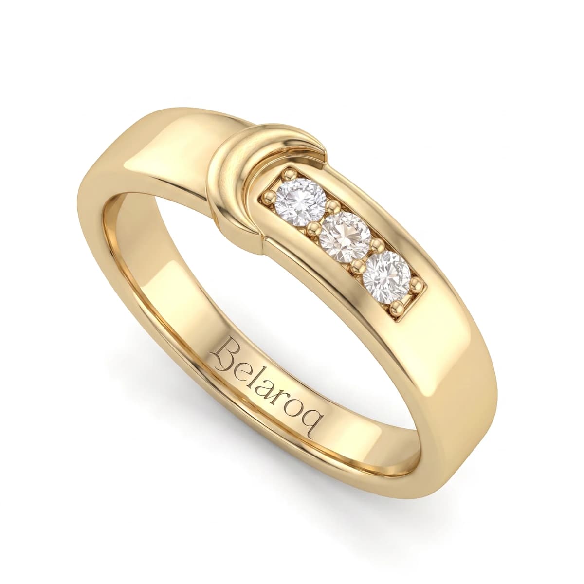 Belaroq Amara Vine Dore Yellow Gold Diamond Ring