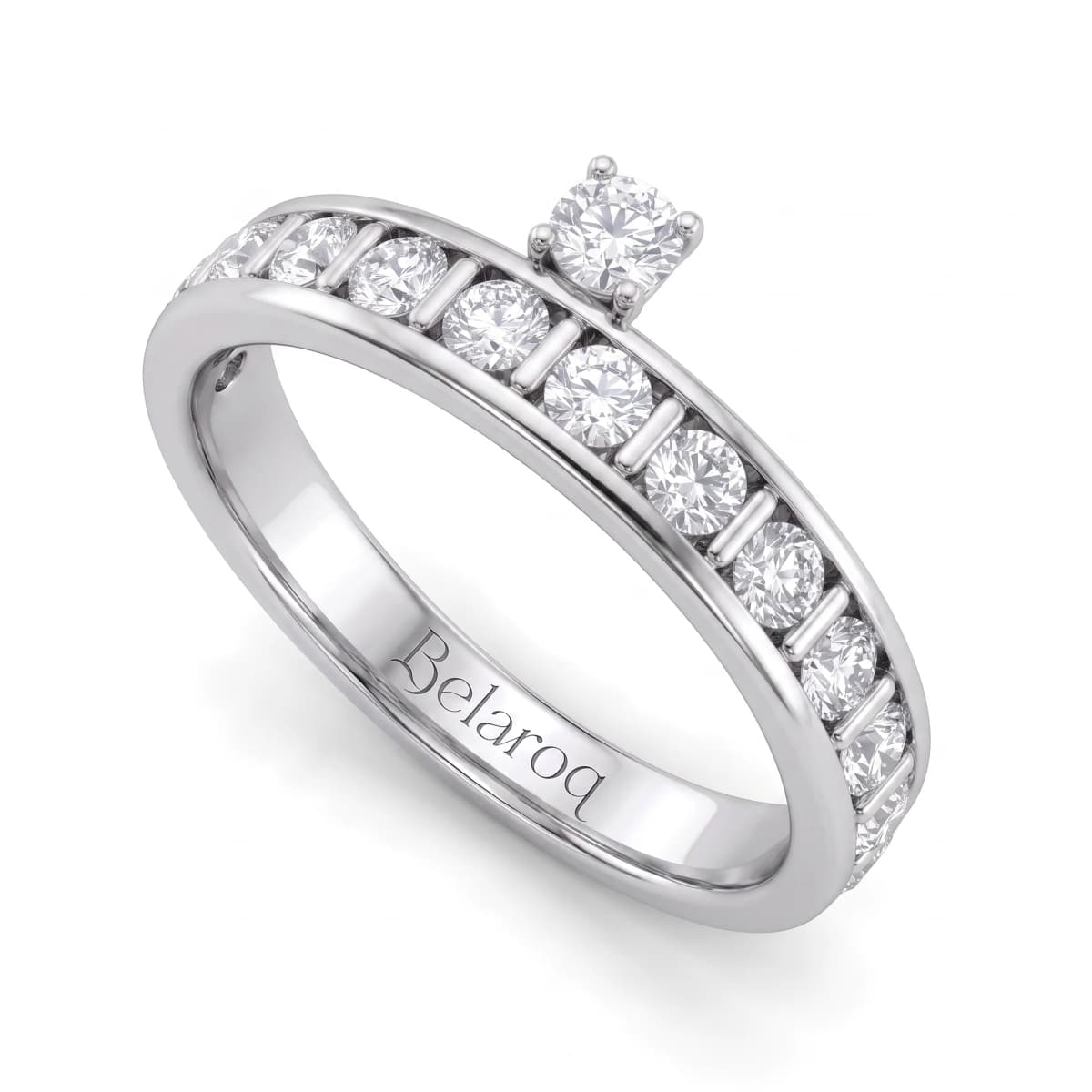 Belaroq Orielle Glint Arcade Fine Metal Diamond Ring