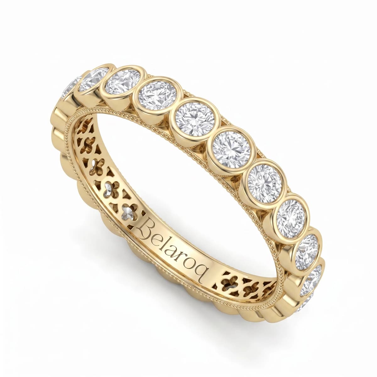 Belaroq Evania Trace Aurum Yellow Gold Lab Diamond Ring