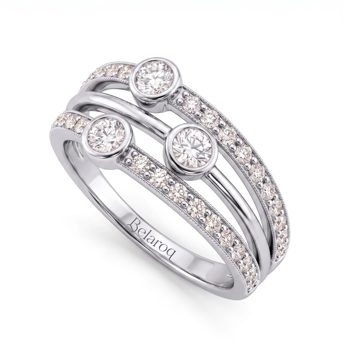 Belaroq Asteria Reed Muse White Gold Lab Diamond Ring