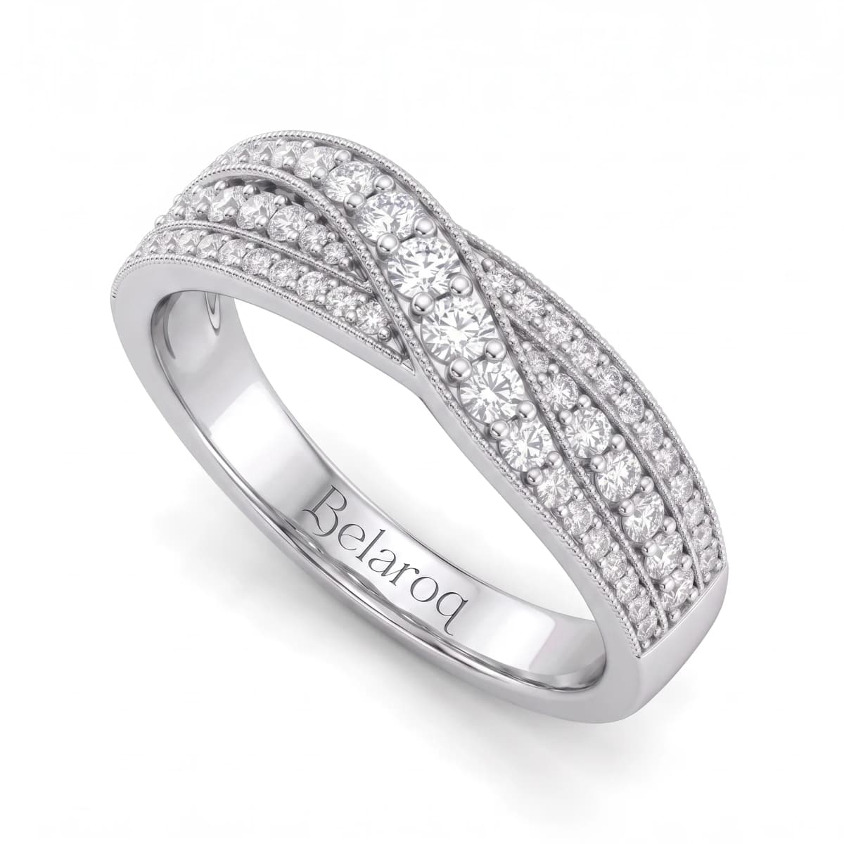 Belaroq Solaire Trellis Heritage White Gold Diamond Ring