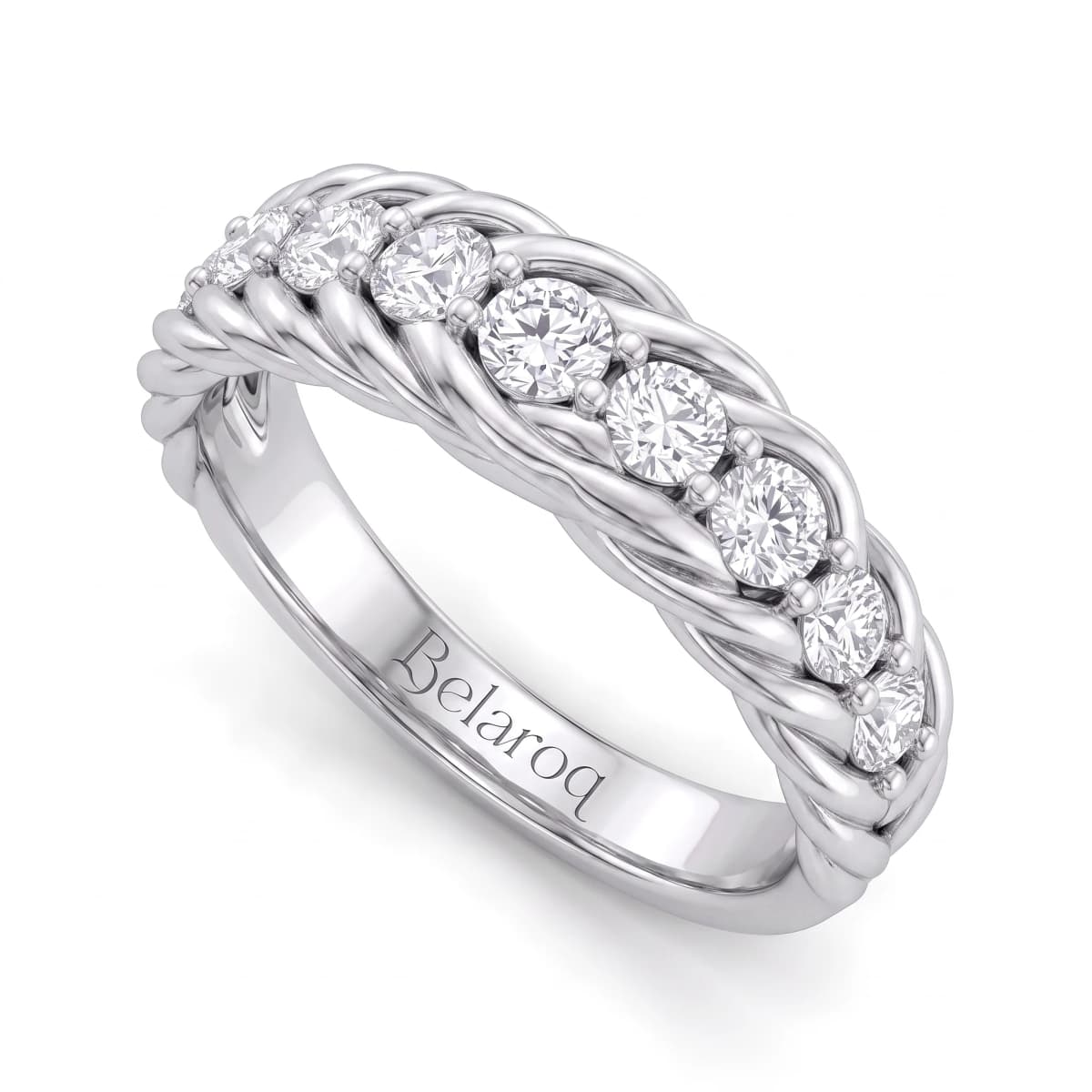 Belaroq Liora Prism Emblem White Gold Diamond Ring
