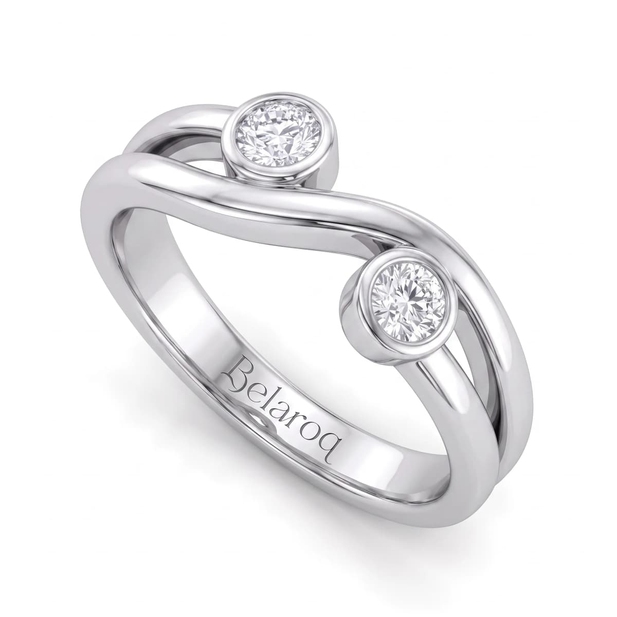 Belaroq Elysia Aura Poise Silver Diamond Ring
