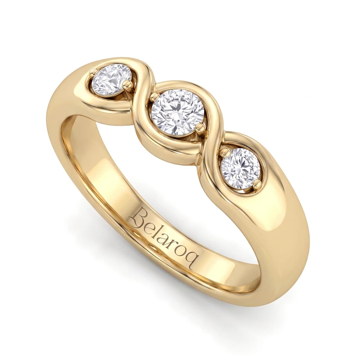 Belaroq Maelle Sonata Regal Yellow Gold Zirconia Ring