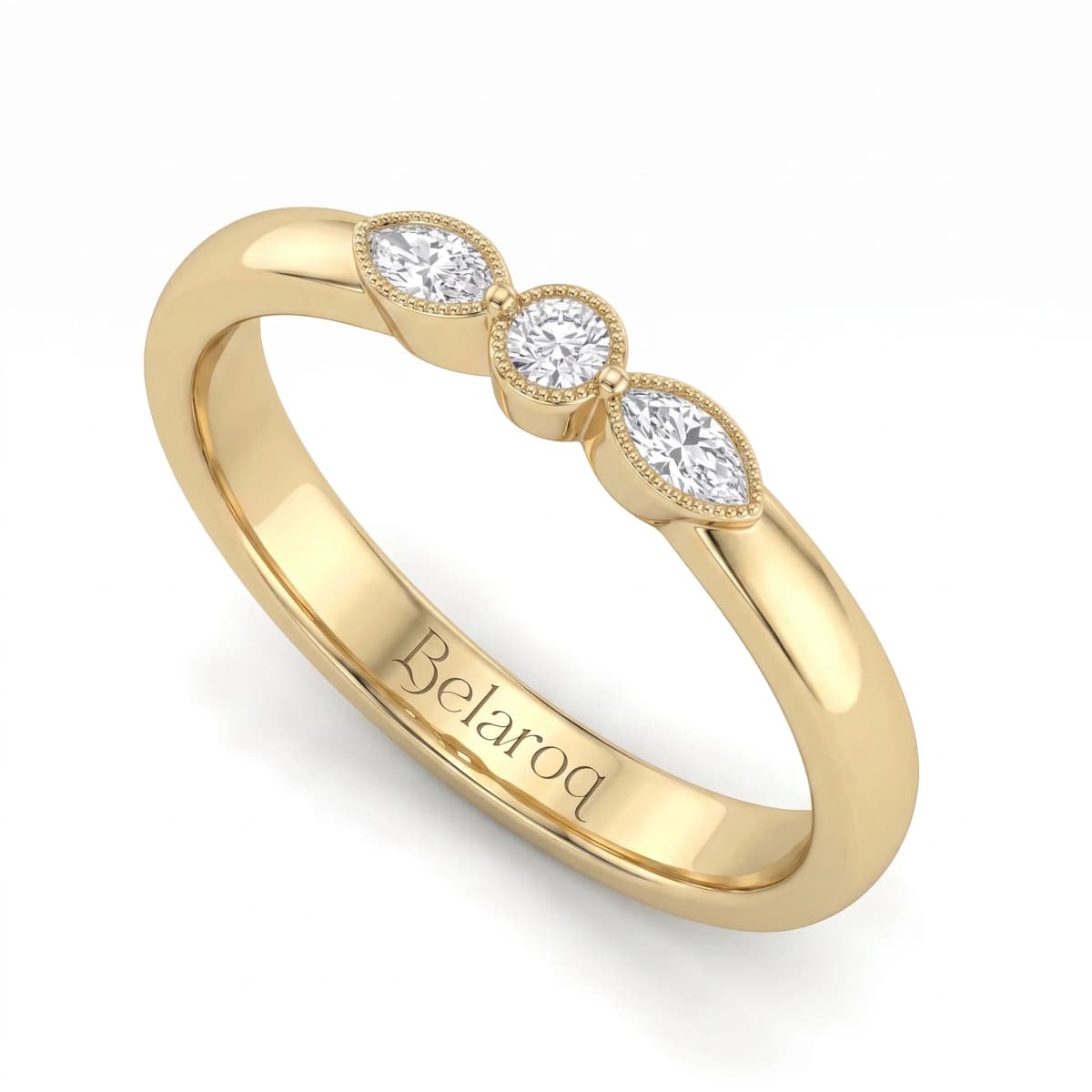 Belaroq Elenor Echo Ethereal Yellow Gold Lab Diamond Ring