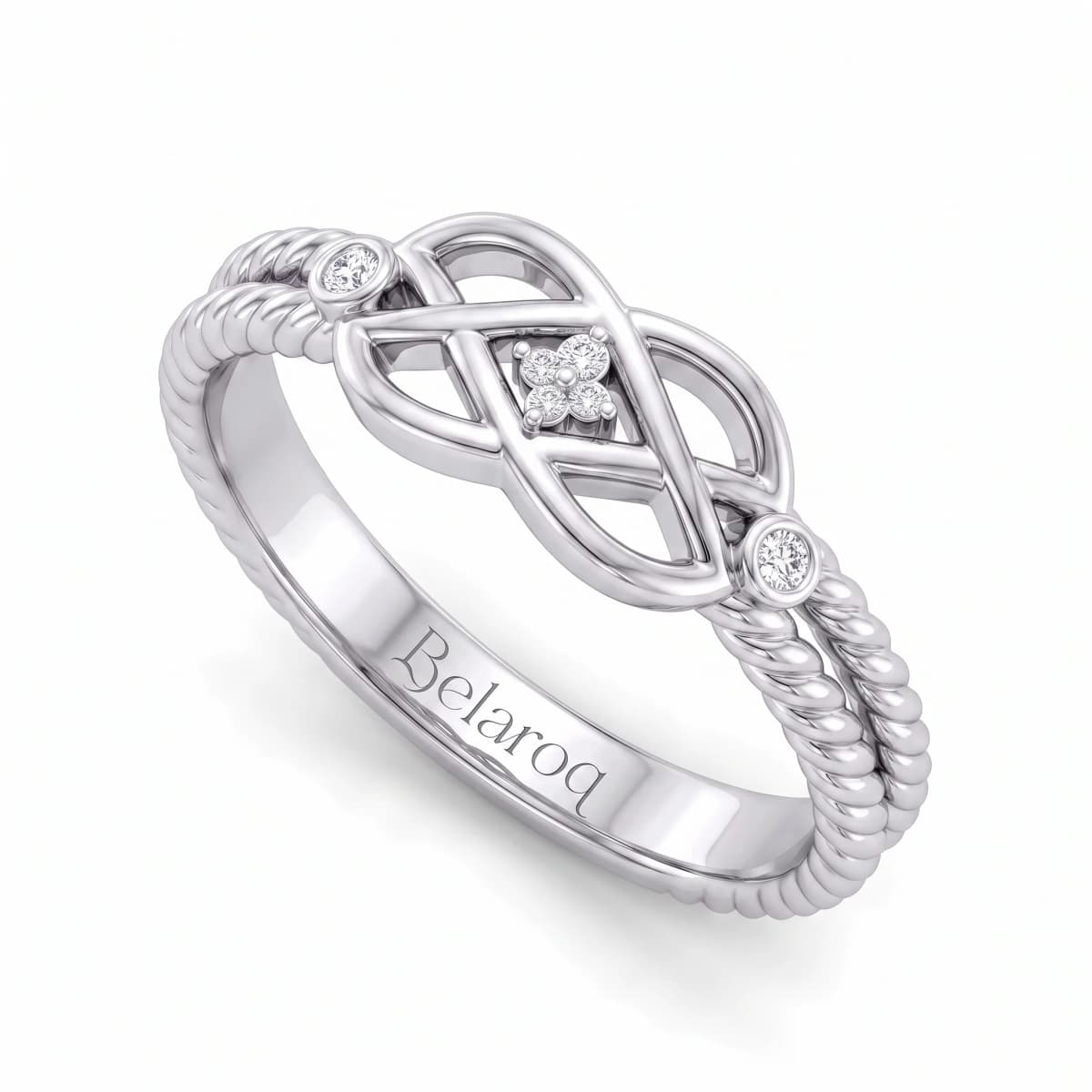 Belaroq Lunara Laurel Maison White Gold Diamond Ring