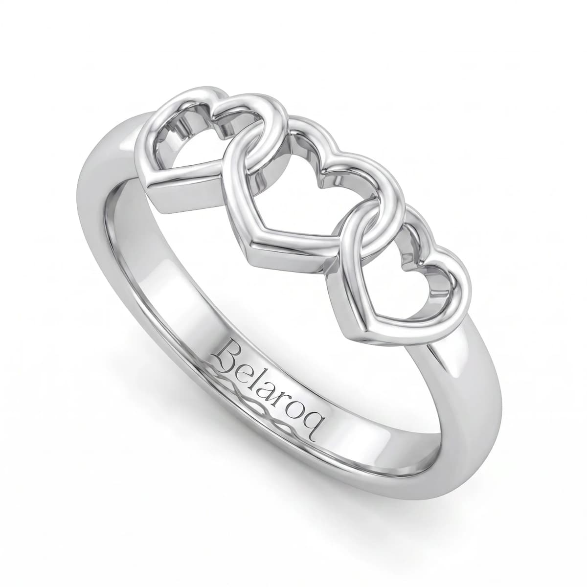 Belaroq Calenne Leaf Milgrain Silver Ring