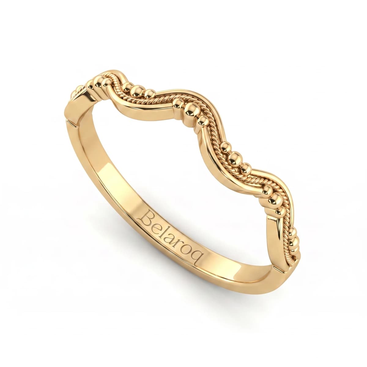 Belaroq Clarion Trefoil Lattice Yellow Gold Ring