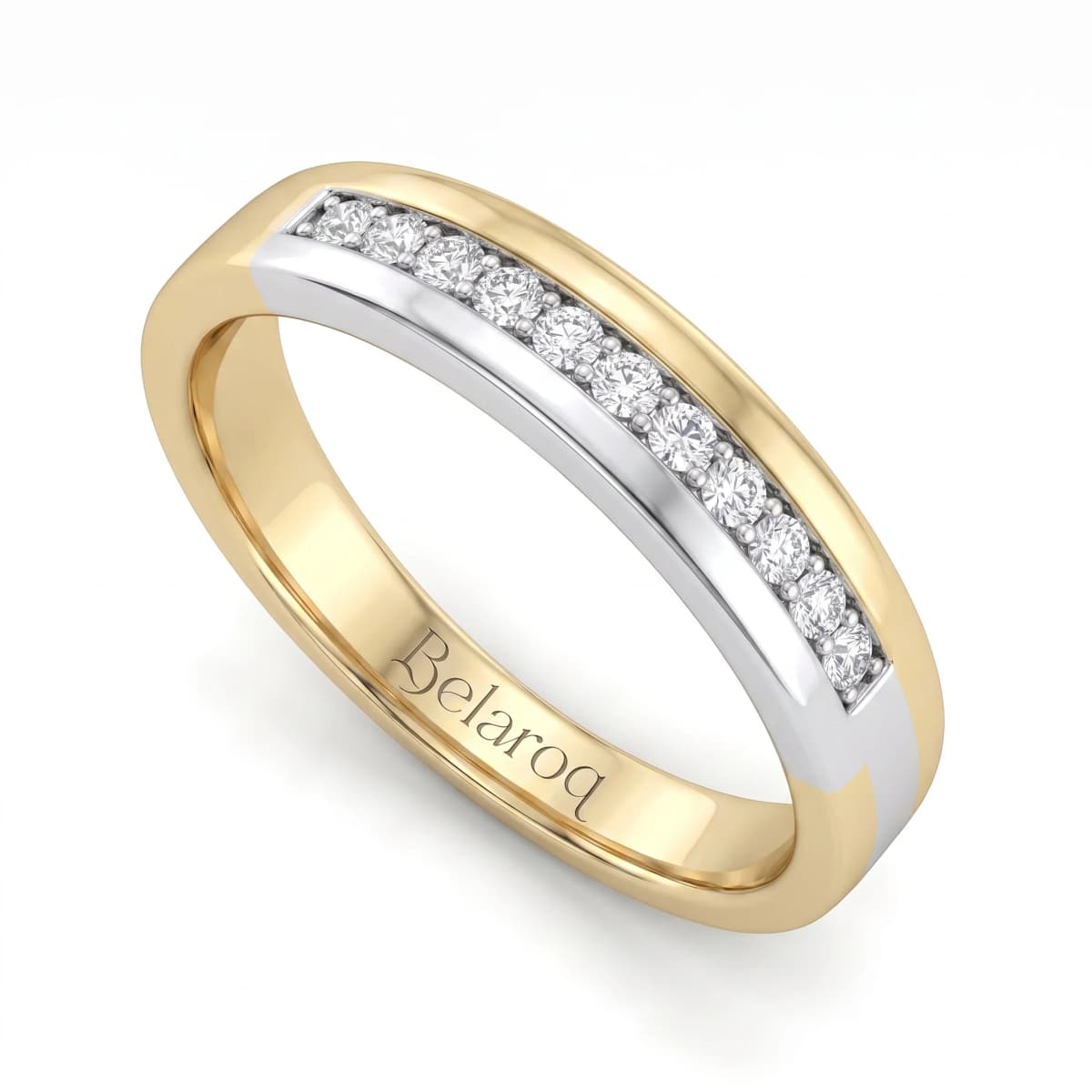 Belaroq Vesper Cove Adorn Two Tone Gold Lab Diamond Ring