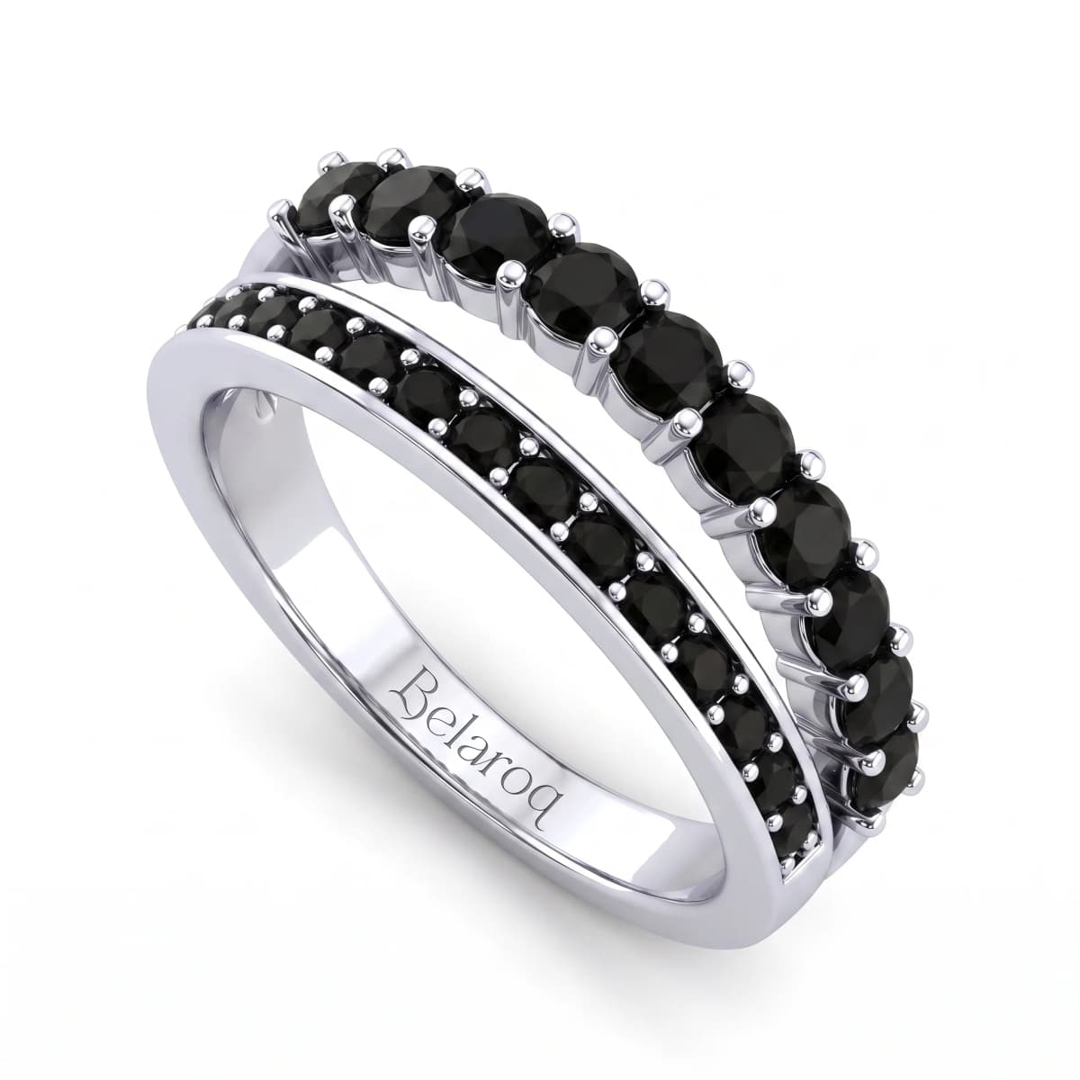 Belaroq Lunelle Pave Whisper White Gold Diamond Ring