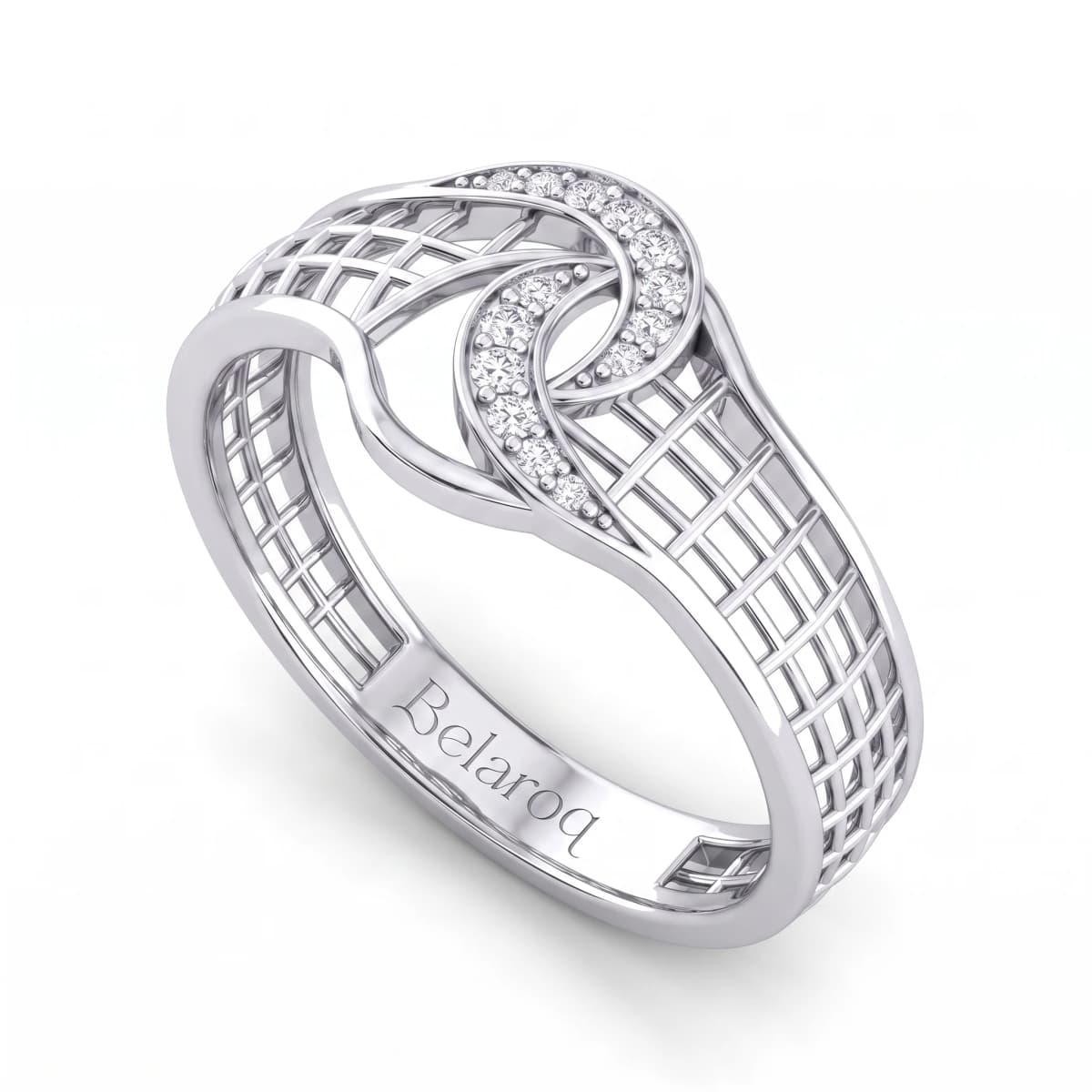 Belaroq Meliora Ribbon Ballet White Gold Diamond Ring