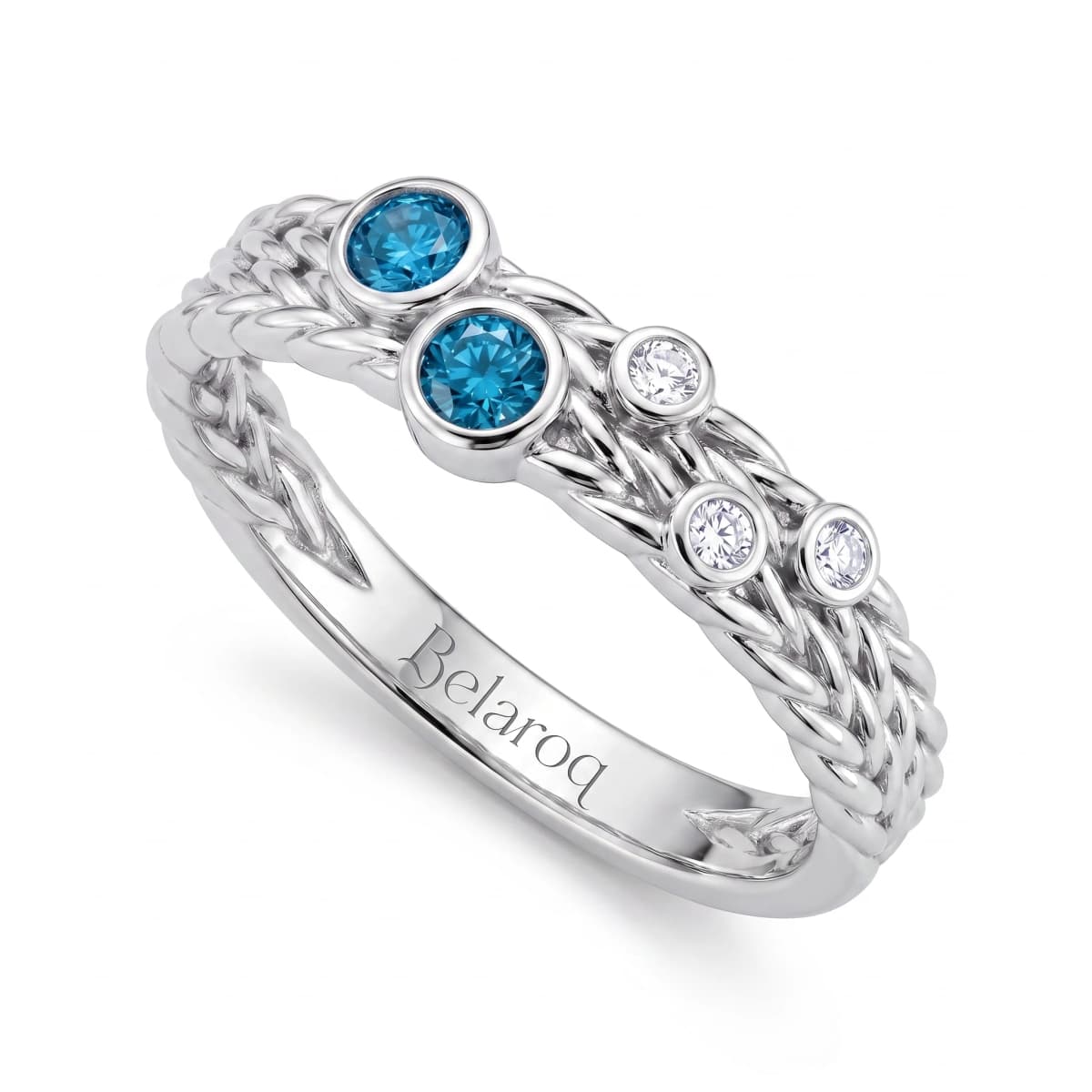 Belaroq Aurelia Lumen Verve Silver Diamond Ring