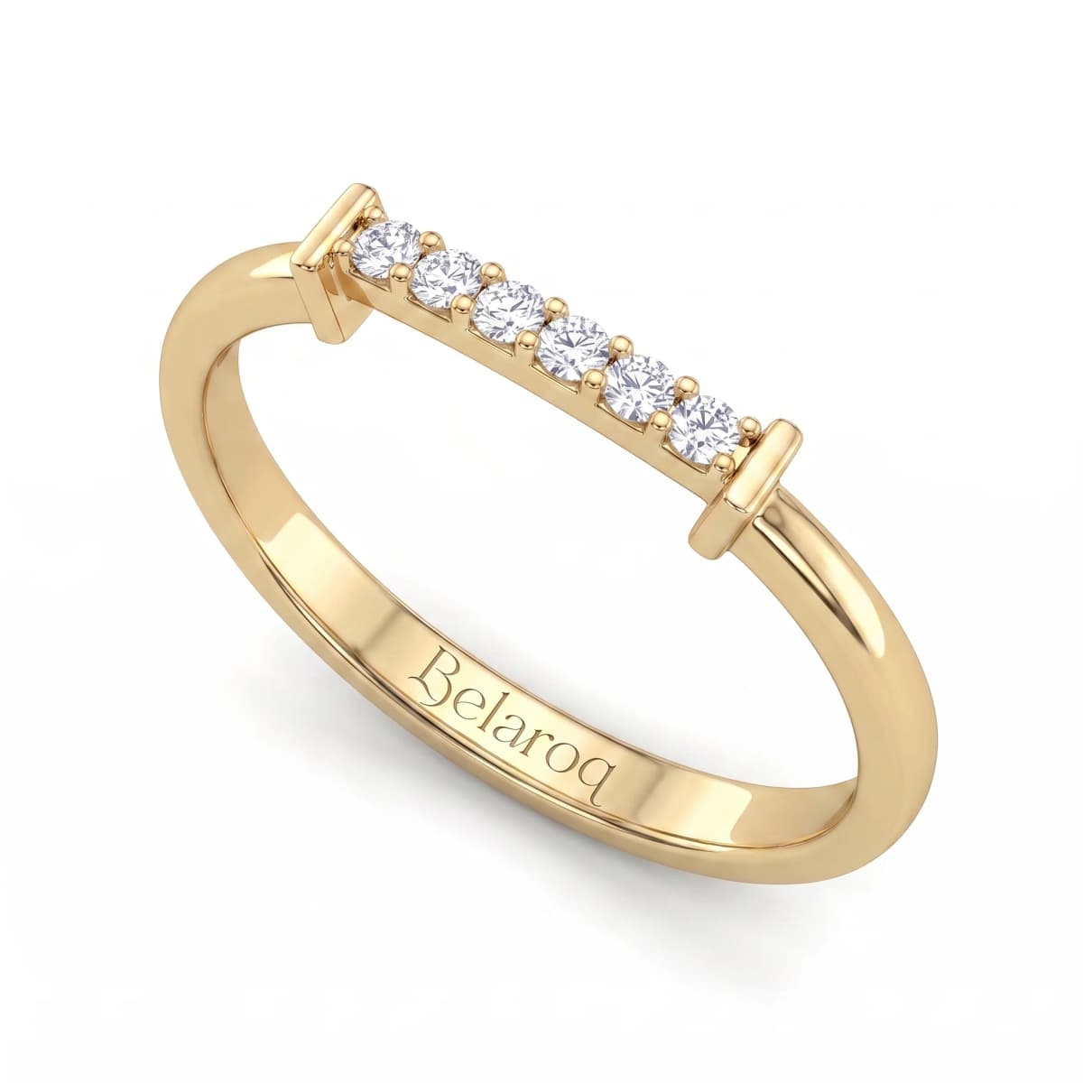 Belaroq Lucienne Silk Atelier Yellow Gold Lab Diamond Ring