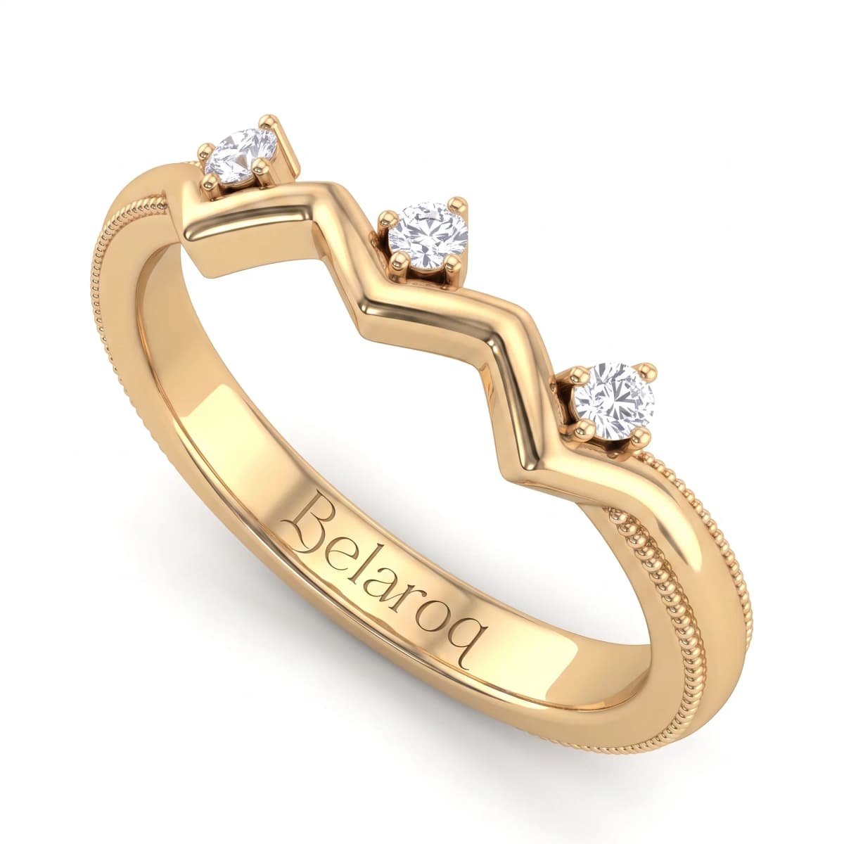 Belaroq Solara Ciela Duchess Yellow Gold Lab Diamond Ring